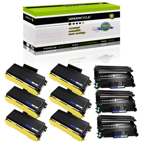 6× DR620 + 3× TN650 Drum Toner Fits for Brother DCP-8050DN DCP-8080DN DCP-8085DN