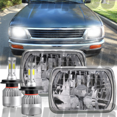 2x 5x7'' 7x6'' LED Headlights Hi/Lo DRL For Toyota Pickup 82-95 Tacoma 1995-1997/
