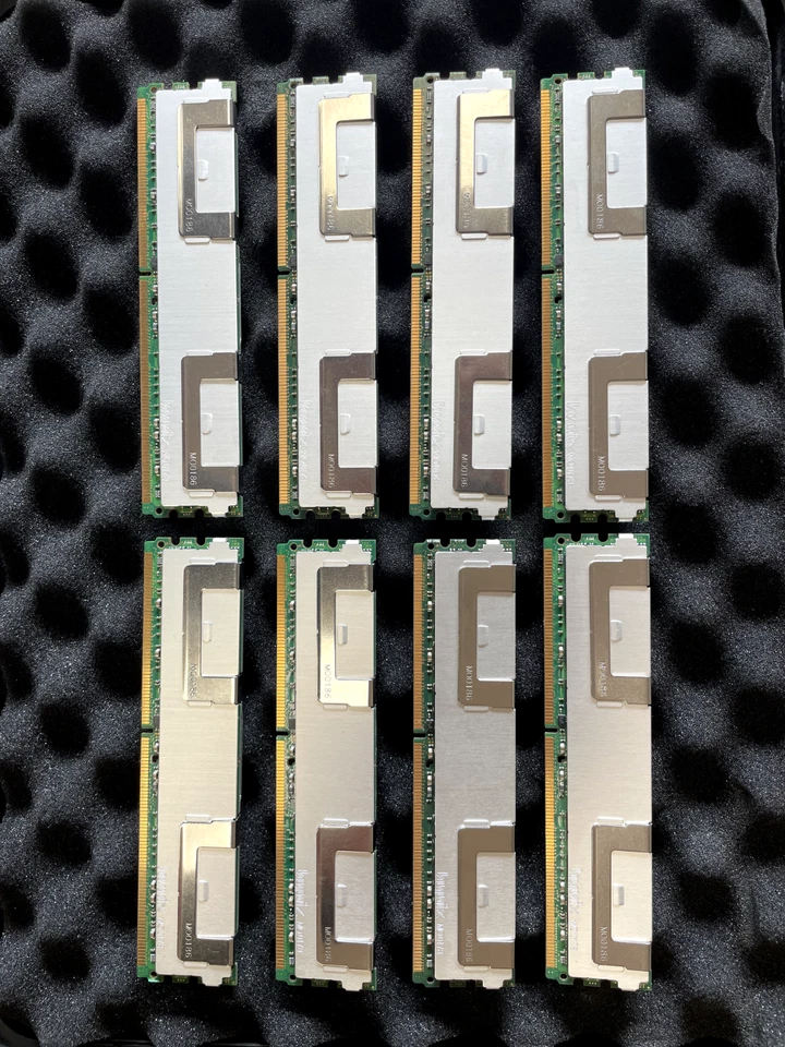 4 moduli da 4 GB RAM Hynix PC2-5300F 667mhz- DDR2 HYMP151F72CP4N3-Y5 - Immagine 2 di 2