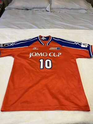 Vintage JLeague Jomo Cup Jersey  1999 Mizuno  Size O - Roberto Baggio Calcio #10