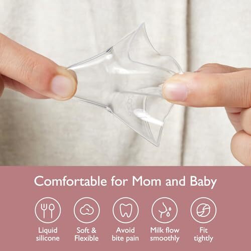 Contact Nipple Shields, 100% Food-Grade Silicone for Breastfeeding 24mm - Picture 4 of 7