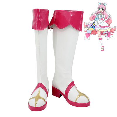 Cure Prism Shoes Cosplay Boots White Ver | eBay