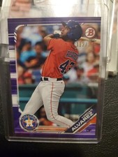 YORDAN ALVAREZ ROOKIE 112/250 2019 Bowman Purple