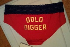 Victorias Secret GOLD DIGGER Lace Top Hip Hugger Panties Size S-L Low Rise NWT