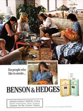 BENSON & HEDGES CIGARETTE AD #33 RARE 1990 VINTAGE OUT OF PRINT 