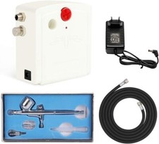 Mini Airbrush Compressor Kit Dual Action Air Brush Spray Paint Gun Tattoo Tool