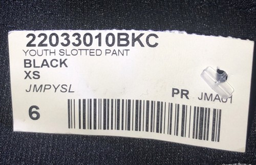 Tag JMPYSL XS Youth 20” Black 5 Belt Slotted (No Pad Incl) Football Pants-NEW - Picture 8 of 12