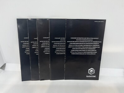 5x Nintendo Gamecube - Sicherheitshinweise / Consumer Information