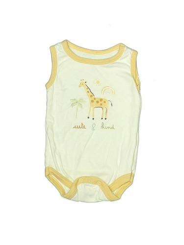 Le top baby Boys Yellow Short Sleeve Bodysuit 6-9 Months