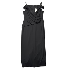 Lauren Ralph Lauren Dress Size 18 Black Evening Dress Maxi Formal Holiday Party