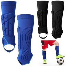 2 Pairs Soccer Shin Guards Kids, Football Ankle Protector Socks, Youth Shin Pads