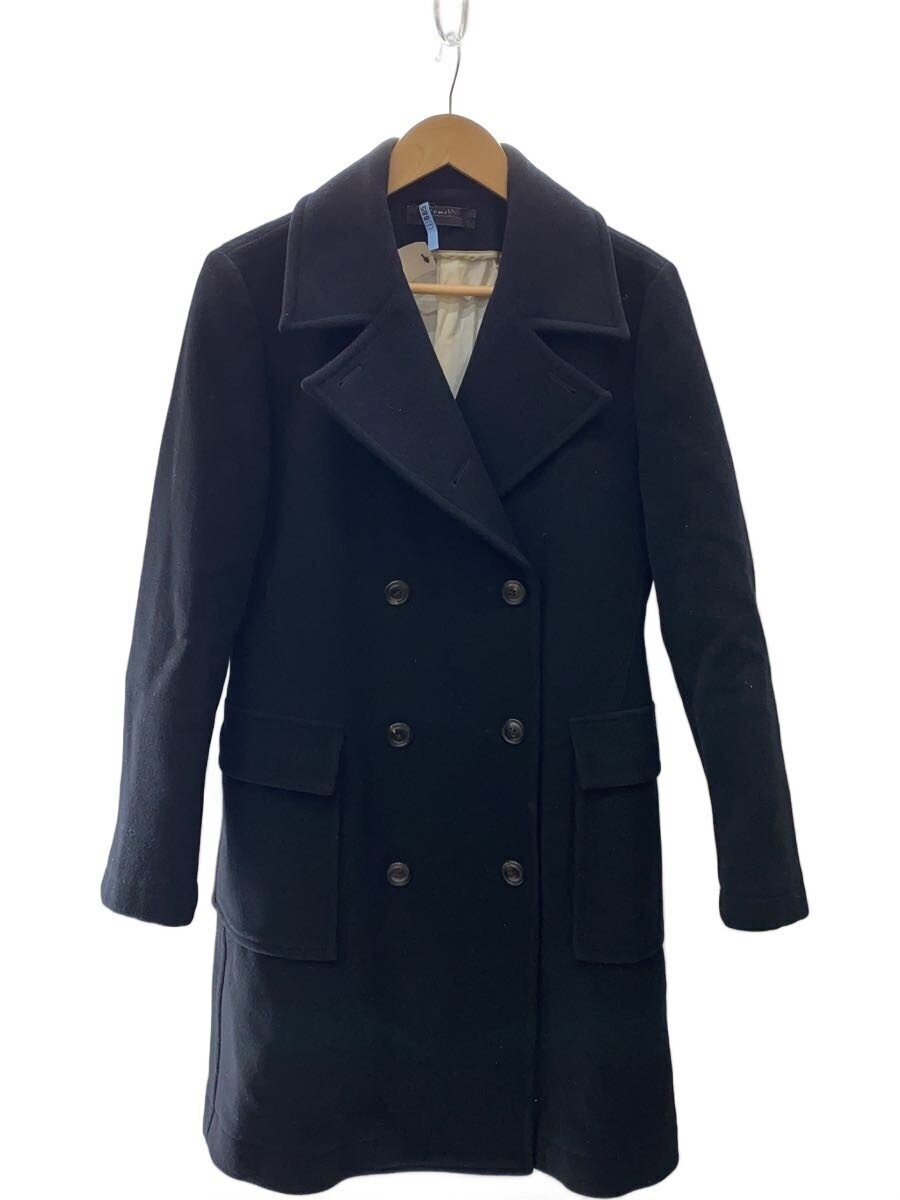 Ansnam Peacoat/-/Wool/Blk/Plain 3423