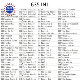 Cartridge Game Console 635 in 1 Multicart Classic Retro Games Collection NES