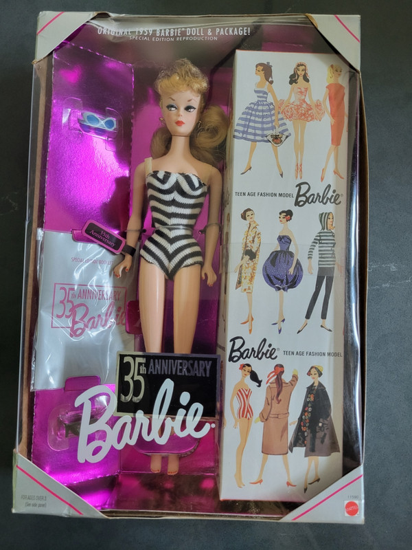 Barbie 35th Anniversary Special Edition Reproduction of Original 1959 Doll