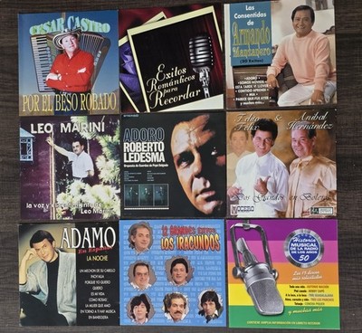 Roberto Ledesma, Manzanero, Los Irracundos, Adamo, Leo Marini y Mas (9 CDS)