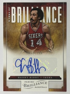 Henry Bibby 2012-13 Panini Marks of Brilliance Auto #236 #/199 - 76ers