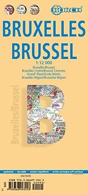 Laminated Brussels Map by Borch (English Edition) - Map By Borch - GOOD