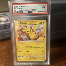 2021 Pokémon Pikachu McDonald's Collection #25 25th Anniversary PSA 9 MINT. Rare on eBay