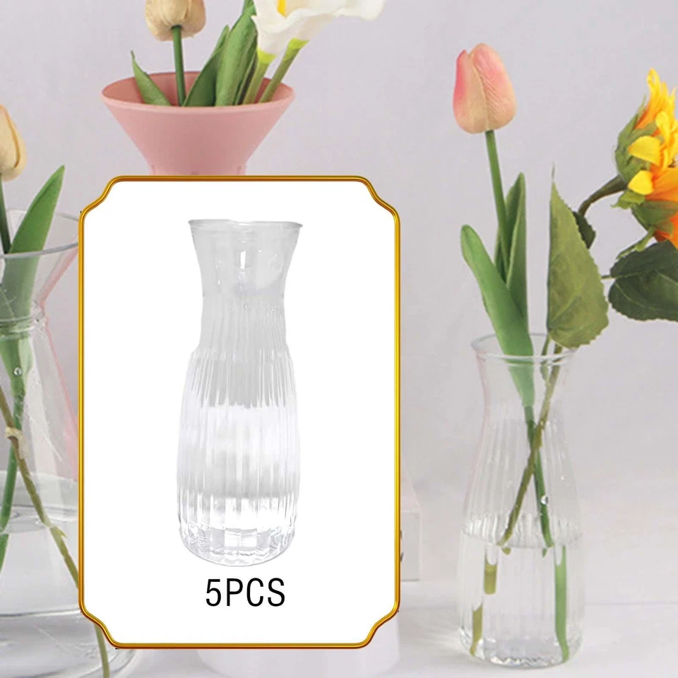 5Pcs Mini Flower Vase Dried Flowers Holder Decoration Flowers Container for