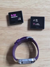 Fitbit Blaze Smart Fitness Watch Activity Tracker *NO CHARGER & ONLY ONE S BAND 