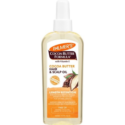 Palmer's Cocoa Butter & Biotin Length Retention Hair and Scalp Oil, 5.1 Ounce (P