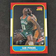 Fleer 1986-87 Sam Perkins #86 Dallas Mavericks Basketball NBA Base Set