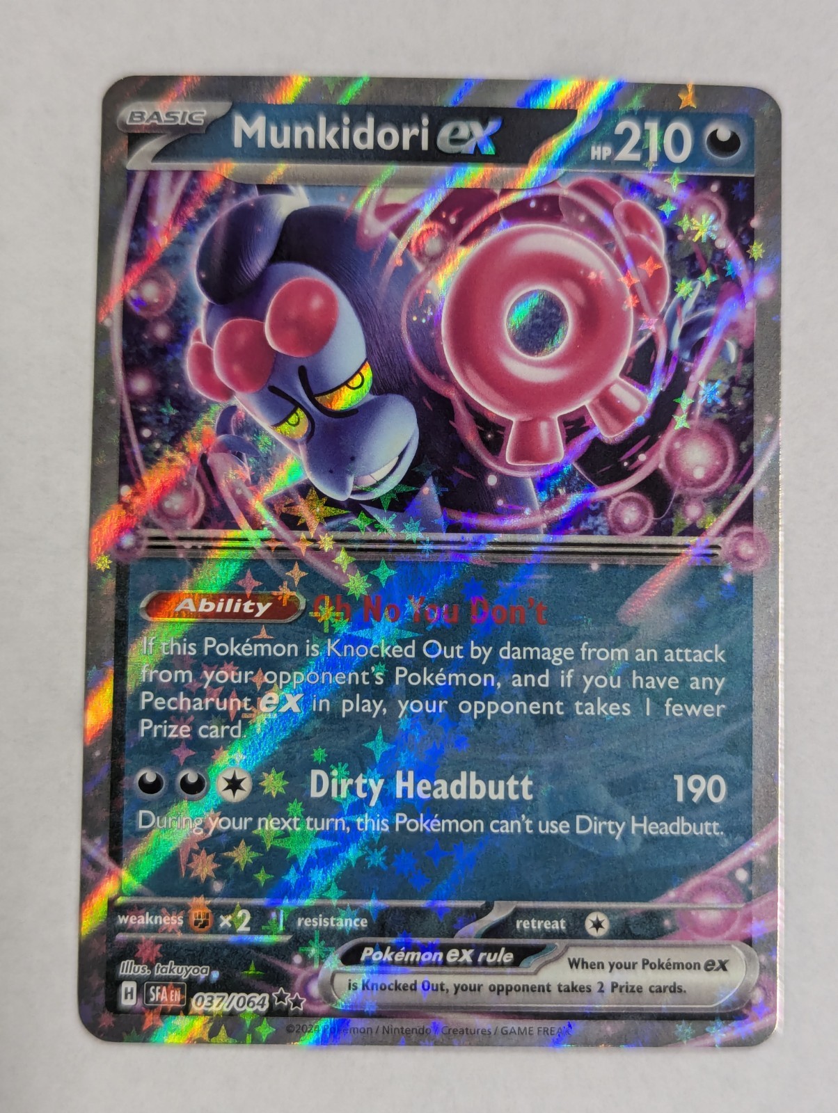 Munkidori ex - 037/064 SV: Shrouded Fable Pokemon TCG NM