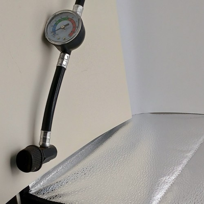 #ad Mechanical PSI Pressure Gauge amp; Hose Set Black Silver Analog Gauge $17.02