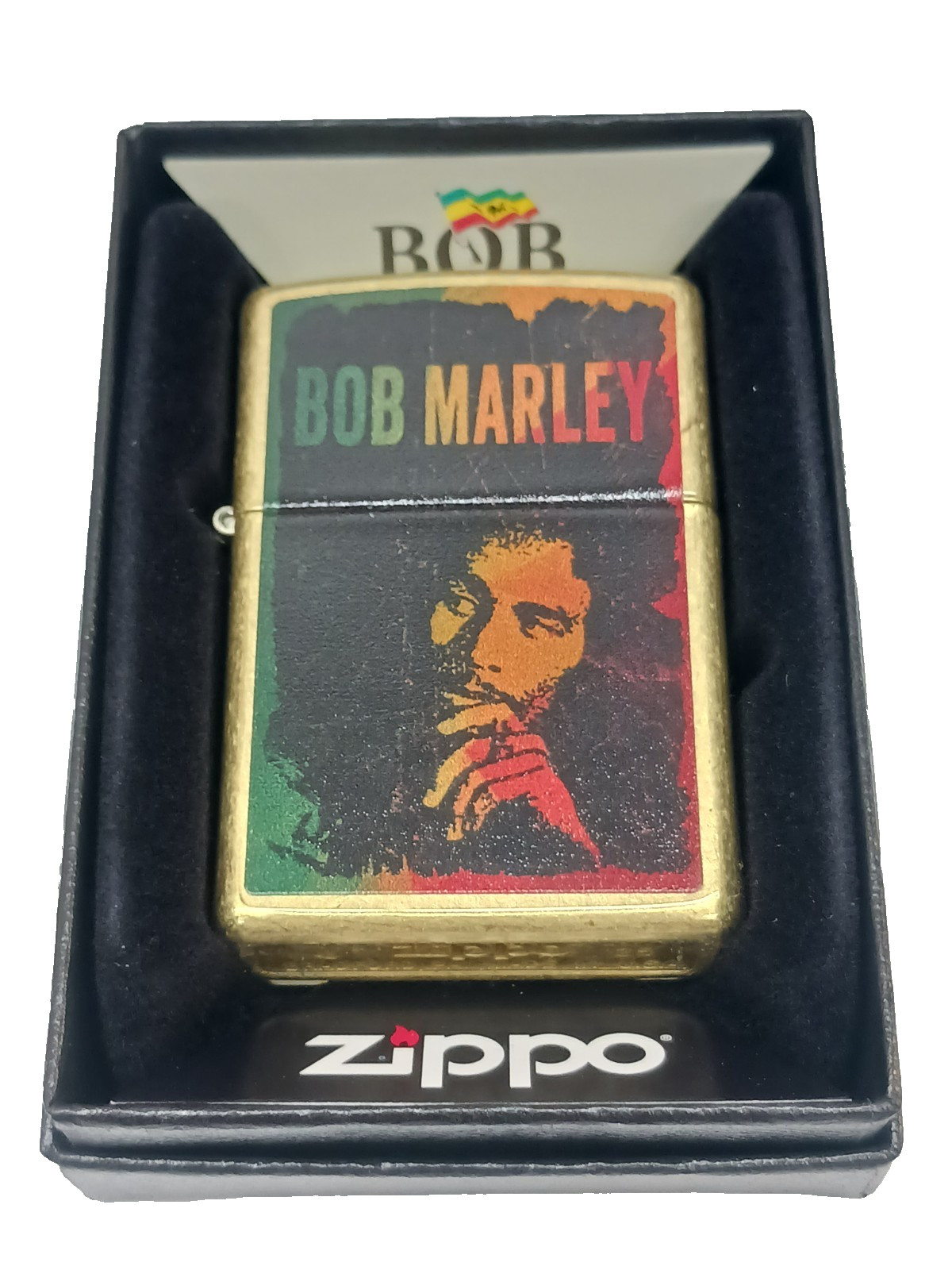 Zippo Bob Marley Street Brass Color Image 46997