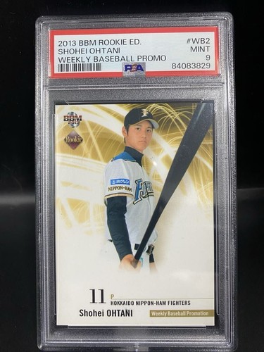 Shohei Ohtani Rookie Edition Card 2013 BBM Batting Promo RC #WB2 PSA 9