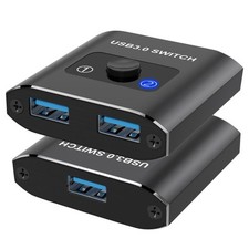 USB 3.0 Switch Selector - Bi-Directional 1 in 2 Out/ 2 in 1 Out, Share USB De...