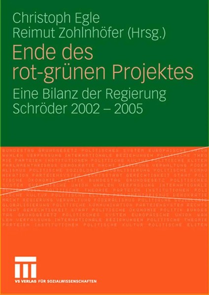 Ende Des Rot-GrüNen Projekts | Reimut ZohlnhöFer (U. A.) | Taschenbuch | 540 S.-image
