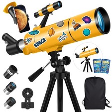 Telescope for Adults Kids, 80mm Aperture 500mm Portable Refractor Telescope...