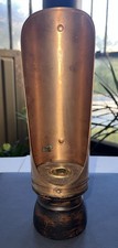 Vintage Copper Wall Match Holder Scoop Wood Base Star Bracket Sconce Vintage Copper Wall Match Holder Scoop Wood Base Star Bracket Sconce