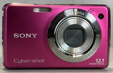 Sony Cyber-Shot DSC-W220 CCD Digital Camera 12.1MP 4x Optical Zoom Pink -Tested
