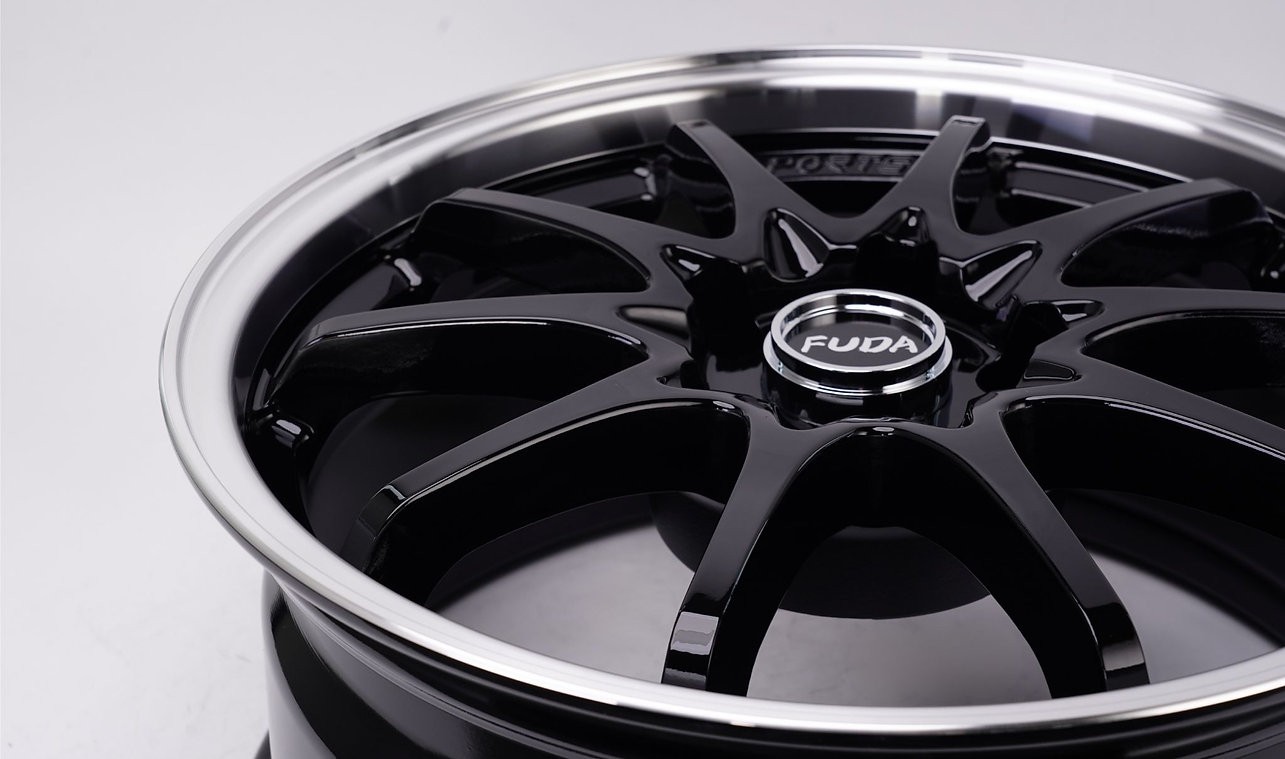 4 Inch Lip Rim 4 PCS 17 X 8 Inch Black Machine Lip Wheels Rim 5x114.3 Wheel ET 30 CB ...