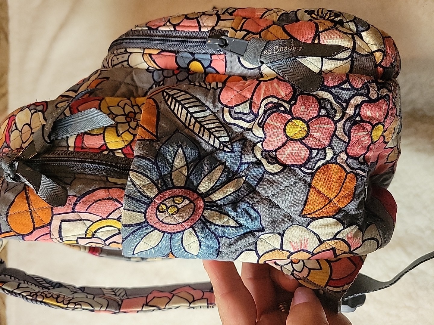 Vera Bradley Backpack Essential Compact Floral  M… - image 8