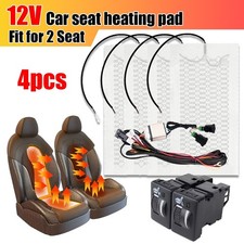 Carbon Fiber Car Heated Seat Universal Heater Kit 2 Seat 12v With 5-level Switch