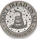 2 oz Silver Round .999 -DONT TREAD ON ME