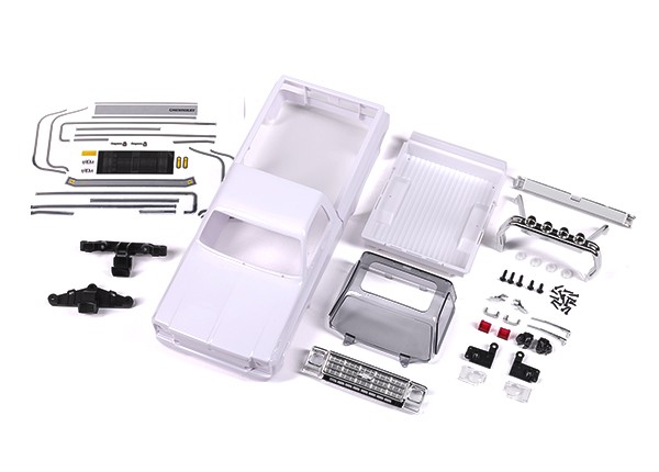 Traxxas 1/18 TRX-4MT Monster Truck * 1979 Chevrolet K10 Truck Body, White * 9811