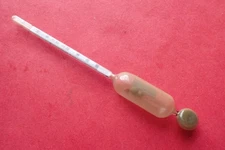 Hydro Meter For Home Brewed Beer Wine - Vintage Glass