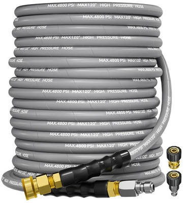 #ad #ad TechSweepPro 3 8quot; 4800PSI Pressure Washer Hose 100FT with Swivel Quick Connec... $194.92