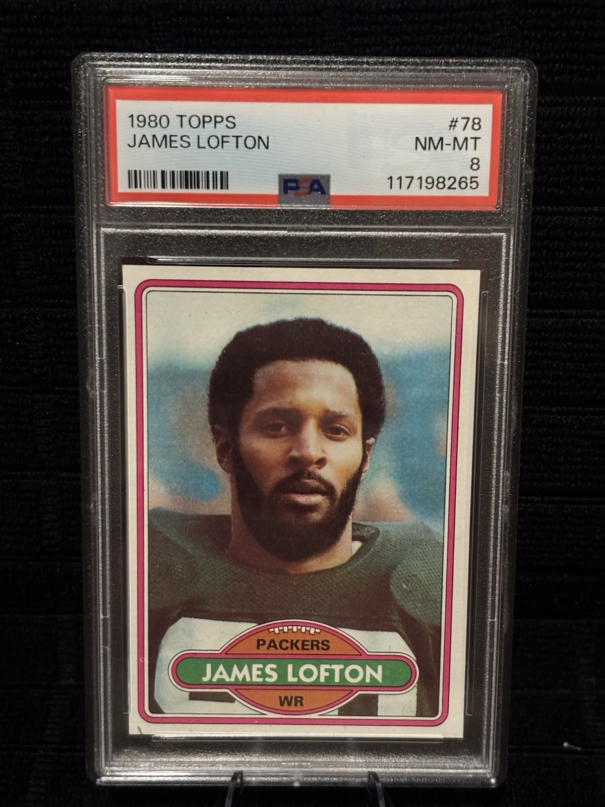 1980 Topps James Lofton #78 PSA 8 NM-MT * New Slab * Packers * 2nd Yr Card * HOF