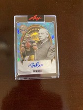2026 leaf metal presidents day drew brees auto card ba-db1 one of one