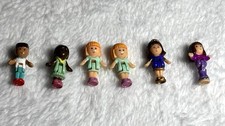 Polly Pocket Figure Lot 1992&ndash;1996 Matt, Mrs. Kelly, 2x Midge,  Pixie, Alexia