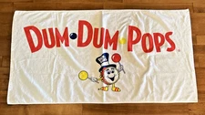 Dum Dum Pops Towel Beach Bath Pool Terrycloth Cotton 52" x 29" Drum Man Mascot
