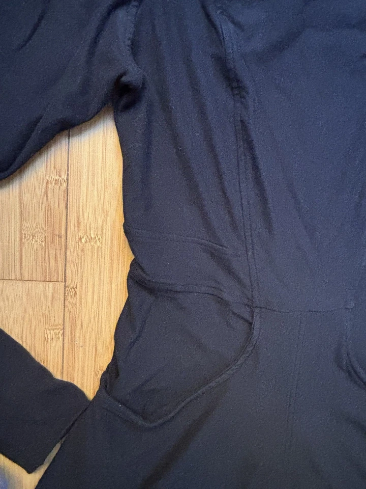 Vestido Kiya Tomlin Fit & Flare Talla L Negro Bolsillos Bambú Foto 4 de 4