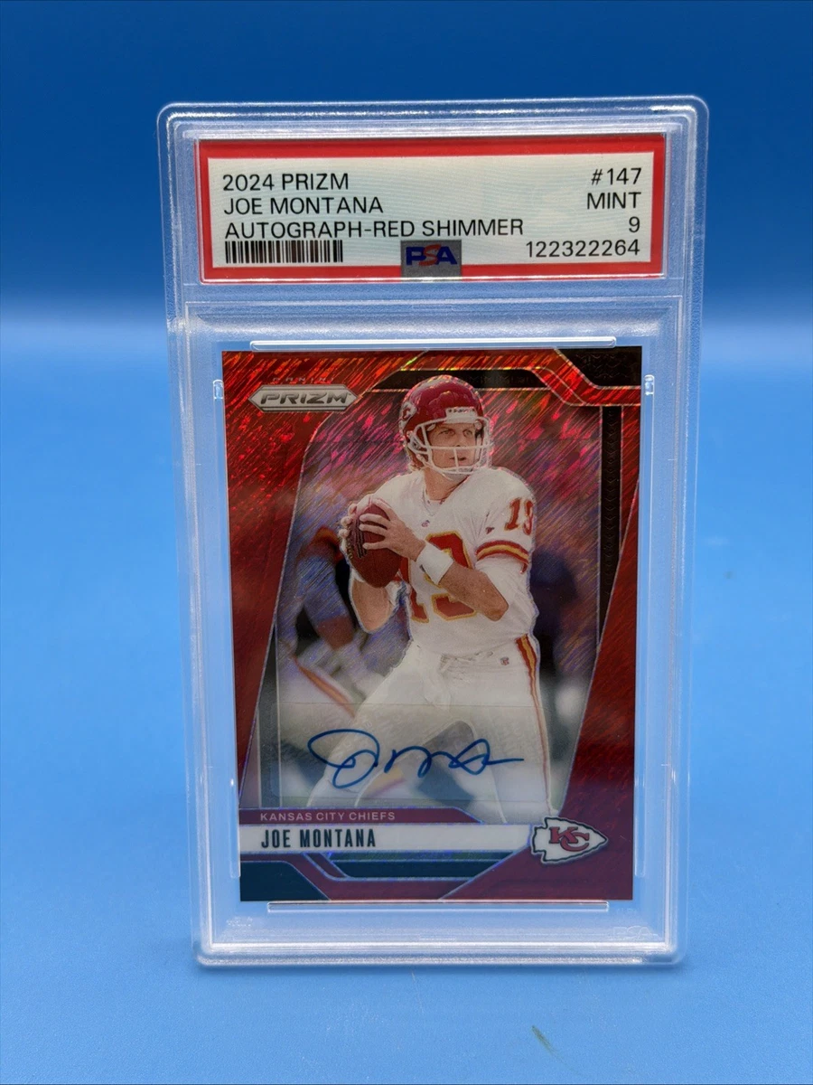 Panini Joe Montana Autographed Football Sports Trading Cards