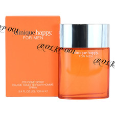 New in Box CLINIQUE HAPPY Pour Homme Cologne edt for Men 3.4 oz 3.3 100ml 