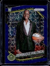 2025 Panini WNBA Prizm Dominique Malonga RC Blue Velocity Rookie #144 Storm